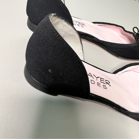 Paul Mayer Attitudes Black Pointed Toe D’Orsay Flats 8 - Picture 6 of 10